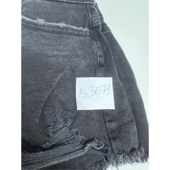 SO Jean Shorts Womens 11/25 Black Cut-off Distressed Raw Hem - Picture 7 of 7